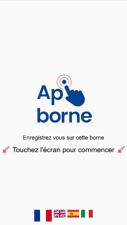 Écran d'accueil - Interface principale